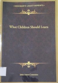 What Children Should Learn
